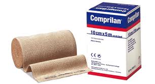 Comprilan Short Stretch Compression Bandage Variable 10cm X 5m Beige (Latex Clips)