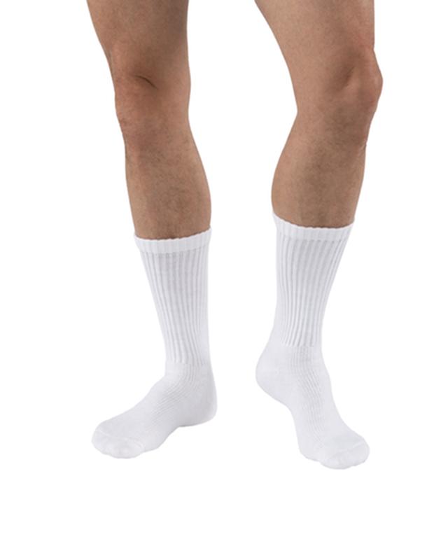 Bas de contention Jobst Sensifoot 8-15 mmHg, mi-mollet, bout fermé, blanc, taille XS
