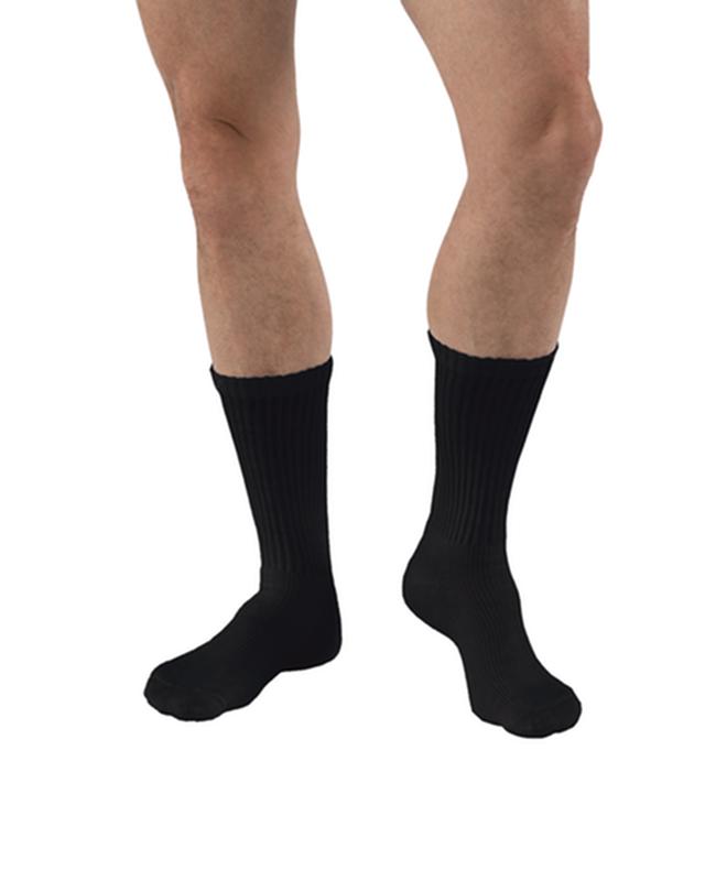 Jobst Sensifoot 8-15 Mmhg Crew-Length Closed-Toe Diabetic Stocking X-Small Black
