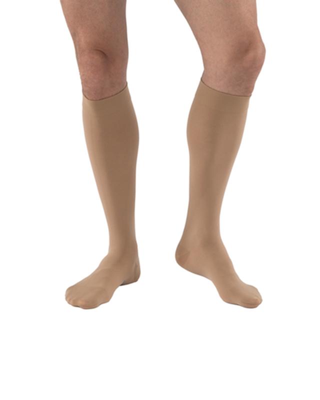 Jobst Relief 20-30mmhg Knee-High Closed-Toe Compression Stocking X-Large Full Calf Beige Unisex