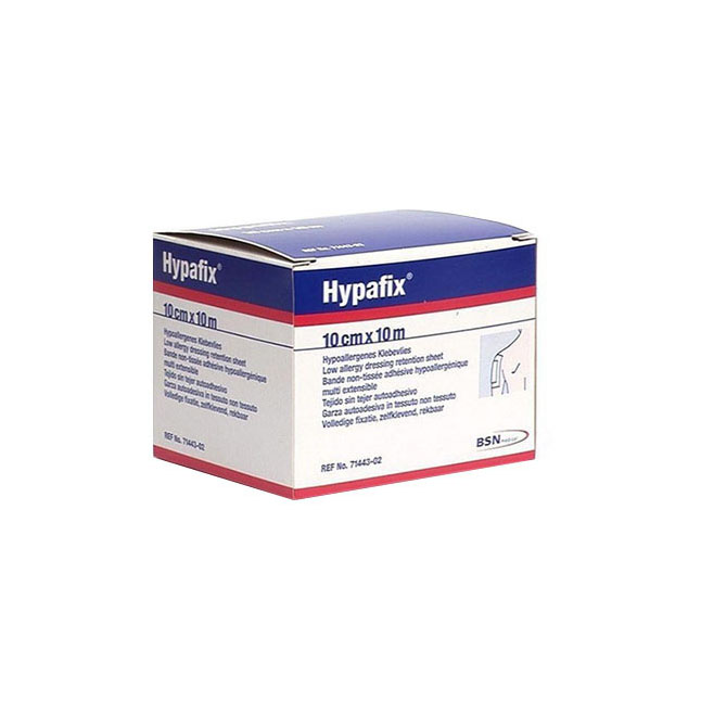 Hypafix Stretch Non-Woven Adhesive Fixation Sheet 10cm X 10m