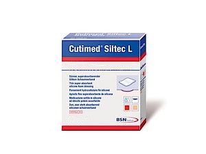 Cutimed Siltec B Foam Dressing W/Super Absorbers And Silicone Layer, Adh Border, 7.5cm X 7.5cm