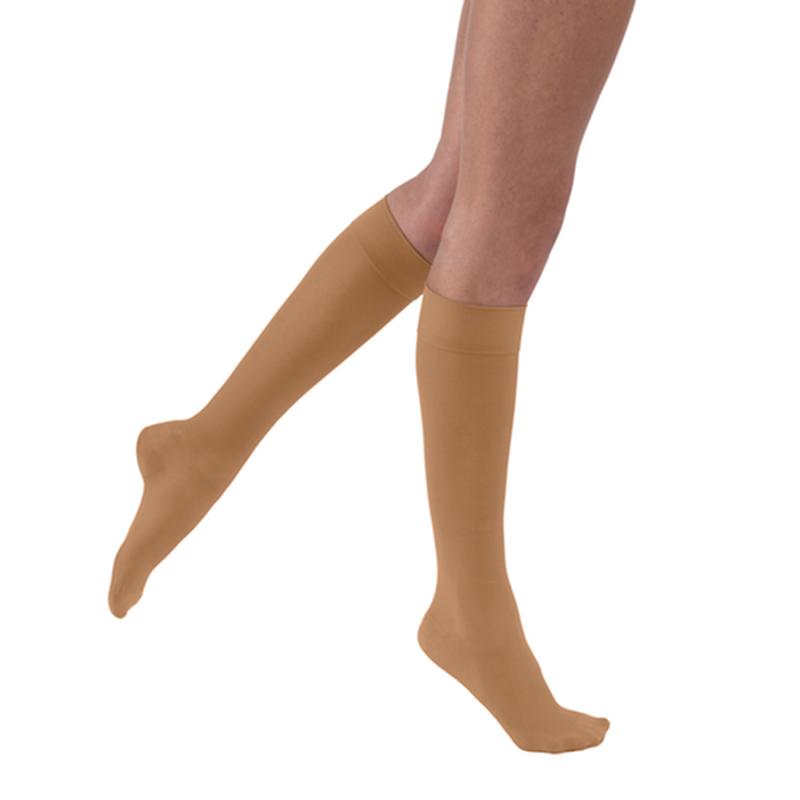 Jobst Ultrasheer Women, Knee High, 15-20mmhg, Md, Sun Bronze, Closed Toe