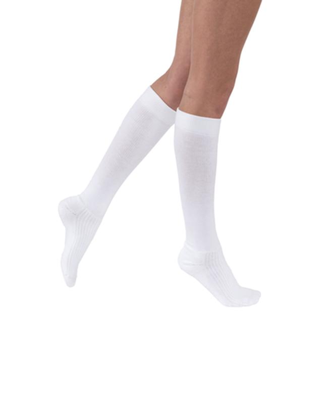 Jobst Activewear Women, Knee High, 30-40mmhg, Xl, Cool White, Closed Toe