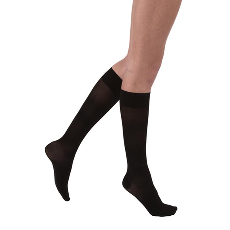 Jobst Ultrasheer Women, Knee High Petite, 20-30mmhg, Xl, Classic Black, Closed Toe