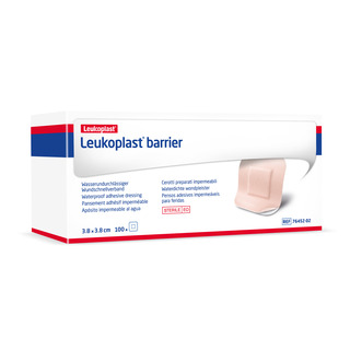 Leukoplast Adhesive Dressing 3.8cm X 3.8cm, Waterproof, Beige
