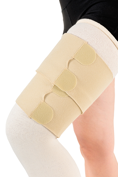 Jobst Farrowwrap Strong Ready-To-Wear Thighpiece 30-40 Mmhg, Medium Tall, Tan