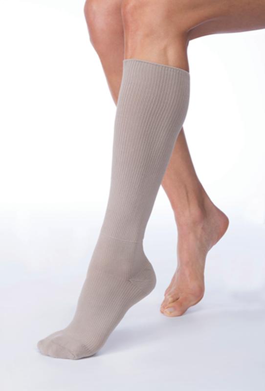 Jobst Farrowhybrid Adi Ready-To-Wear Knee High Linerfoot Compression, 20-30 Mmhg, Small, Taupe