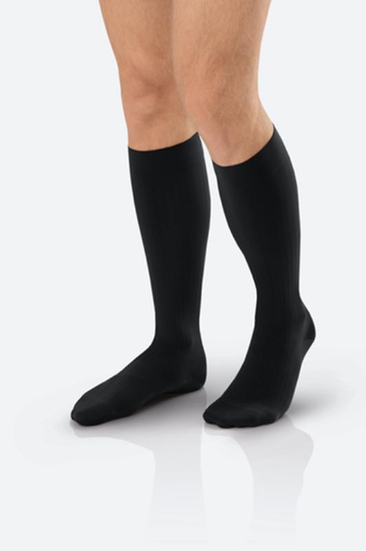 Jobst Ambition Soft Fit, Men, Knee High, 15-20mmhg, 6 Regular, Black, Closed Toe