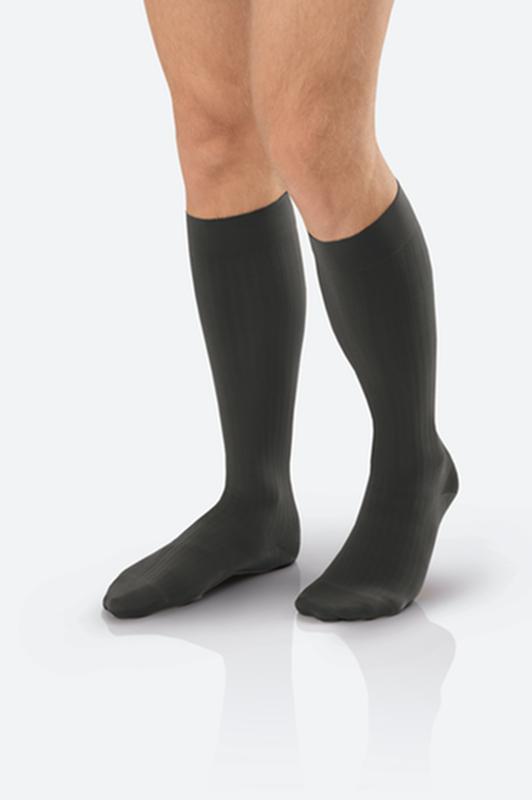 Jobst Ambition Soft Fit, Men, Knee High, 15-20mmhg, 1 Regular, Gray, Closed Toe