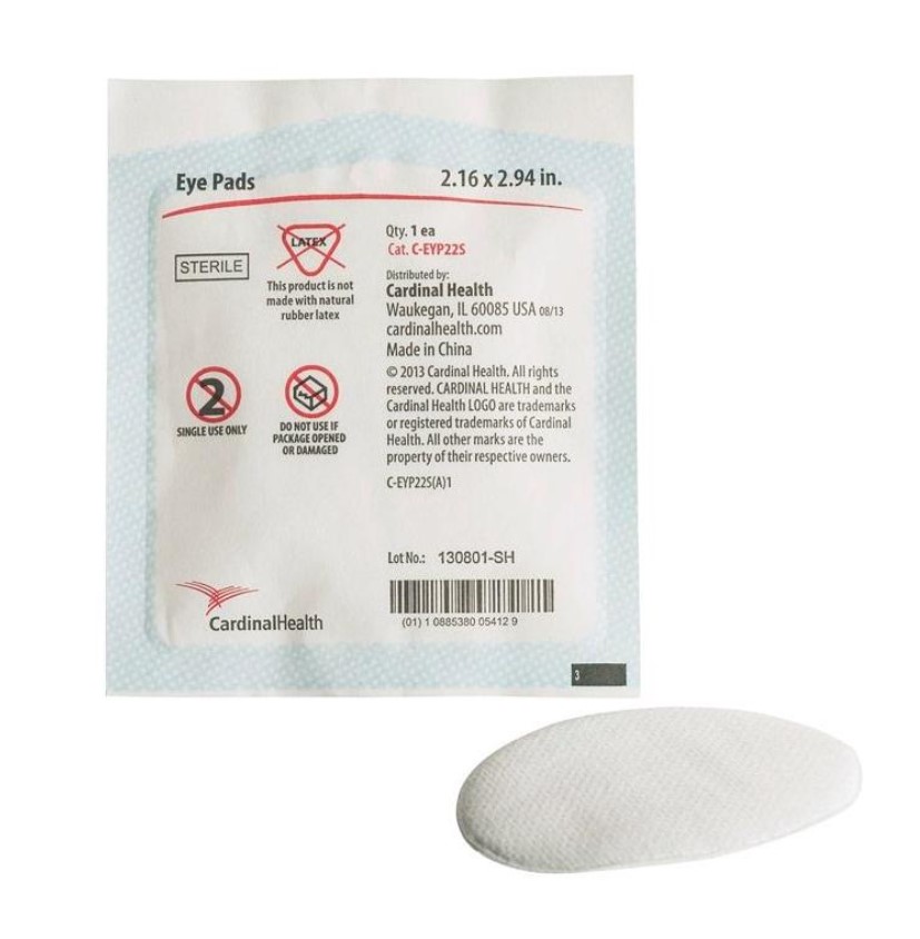 Eye Pad 2 1/8" X 2 5/8" Sterile, Latex-Free