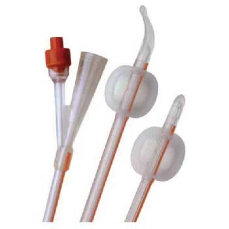Folysil Urological Catheter, 100% Silicone, 24fr, 2-Way Foley
