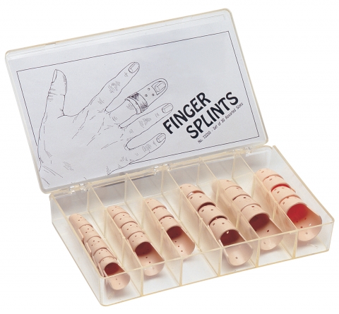 Plastic Finger Staxx Splint Kit, Skin Tone