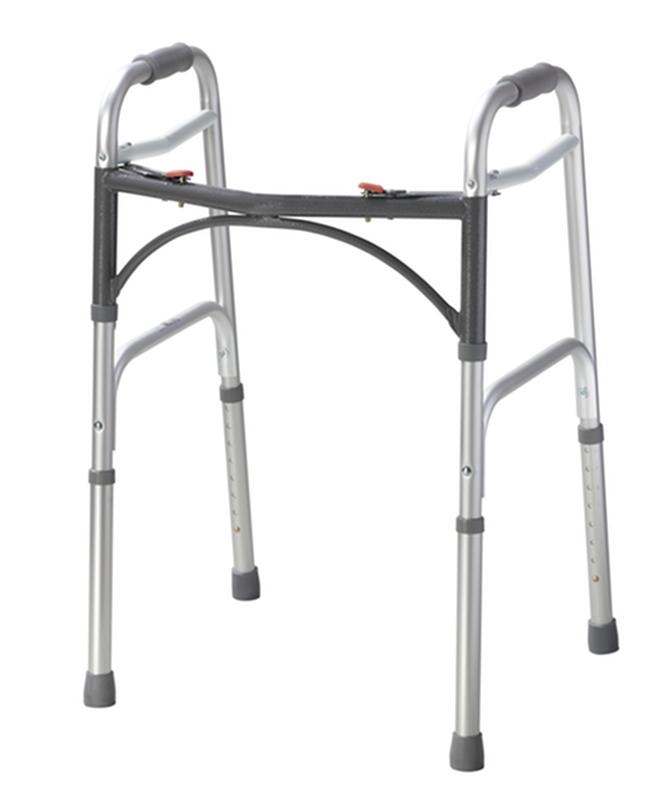 Deluxe Two Button Folding Walker * Drive Medical Item Surcharge Included In Sell Price