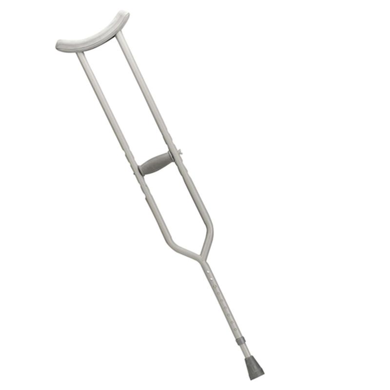 Pr Crutches Steel Bariatric Adult (5'2" - 5'10"") Contoured Underarm No-Skid Tips (500lbs) * Drive Medical Item…