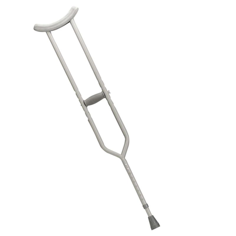 Pr Crutches Steel Bariatric Tall (5'10" - 6'6") Contoured Underarm No-Skid Jumbo Vinyl Tips (500lbs) * Drive Medical…