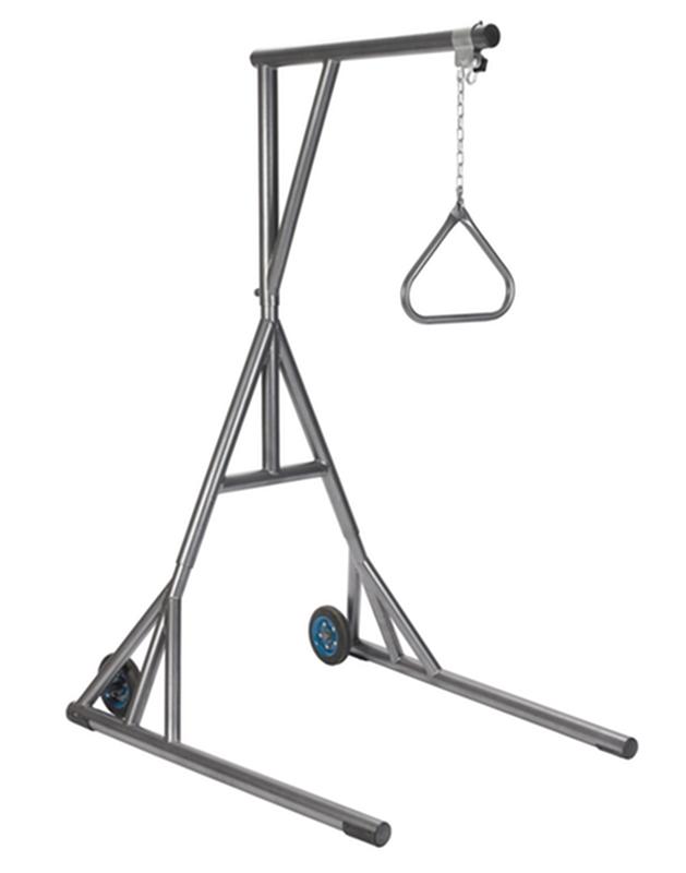 Heavy Duty Trapeze With Base And Wheels, Silver Vein * Drive Medical Item Surcharge Included In Sell Price