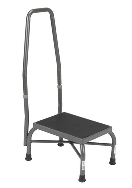 Heavy Duty Bariatric Footstool With Non Skid Rubber Platform And Handrail * Drive Medical Item…