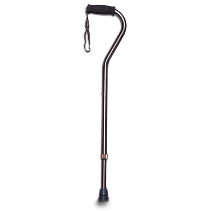Adjustable Offset Handle Cane With Foam Grip, Bronze * Drive Medical Item Surcharge Included In Sell Price