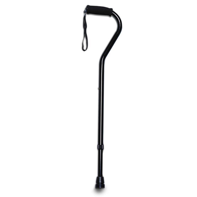Adjustable Offset Handle Cane With Foam Grip, Black * Drive Medical Item Surcharge Included In Sell Price