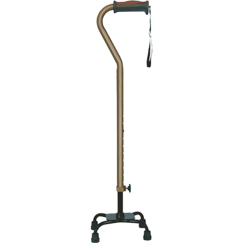 Adjustable Quad Cane For Right Or Left Hand Use, Small Base, Cocoa * Drive Medical Item Surcharge…