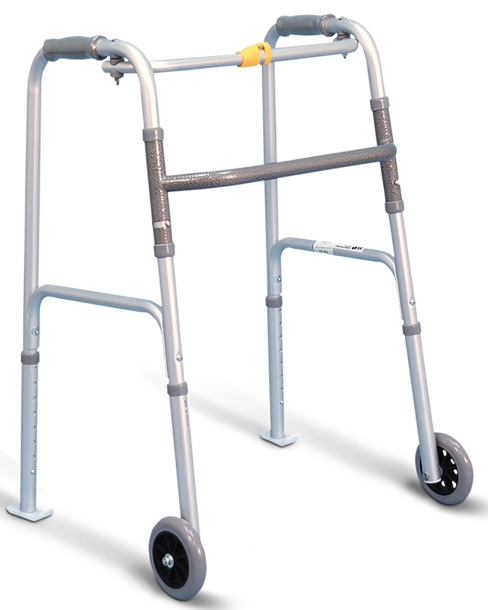 Airgo Folding Walker Small Silver 1" Anodized Aluminum Tubing (300lbs) * Drive Medical Item Surcharge Included In…