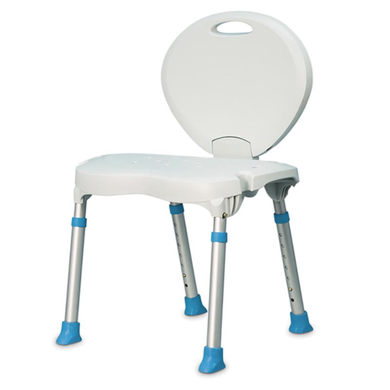 Folding Bath And Shower Chair With Non-Slip Seat And Backrest, White * Drive Medical Item Surcharge…