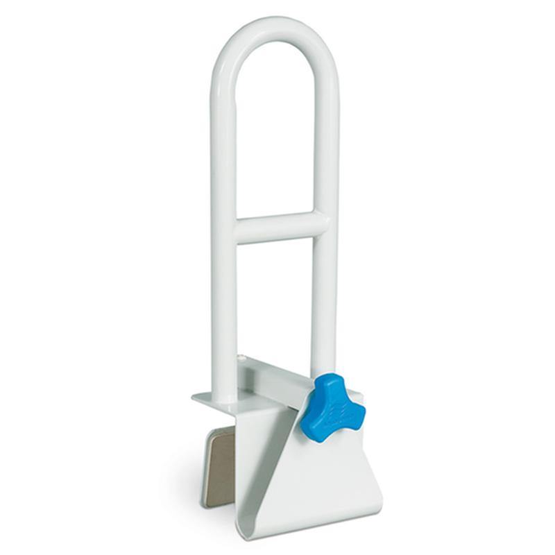 Bathtub Safety Rail With Steel Construction, White * Drive Medical Item Surcharge Included In Sell Price