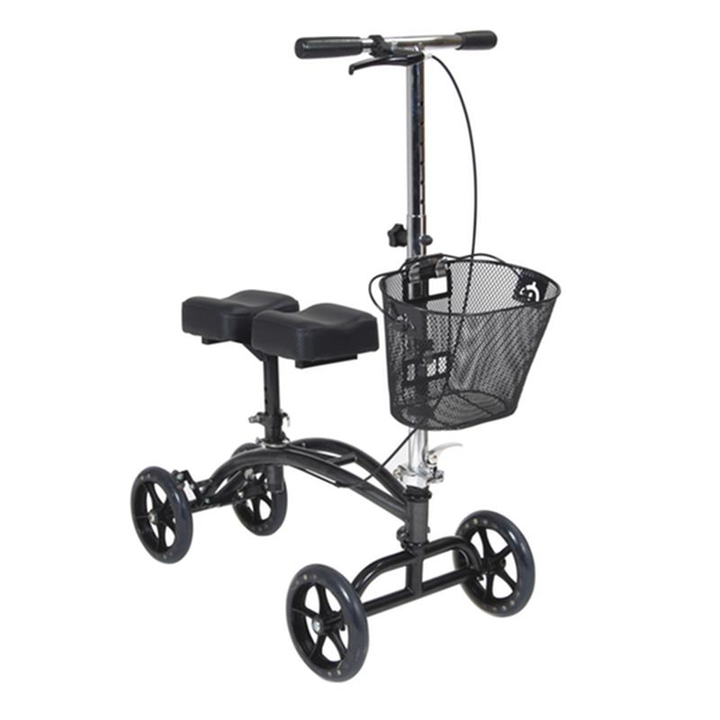 Dual Pad Steerable Knee Walker Knee Scooter With Basket, Alternative To Crutches * Drive Medical Item…