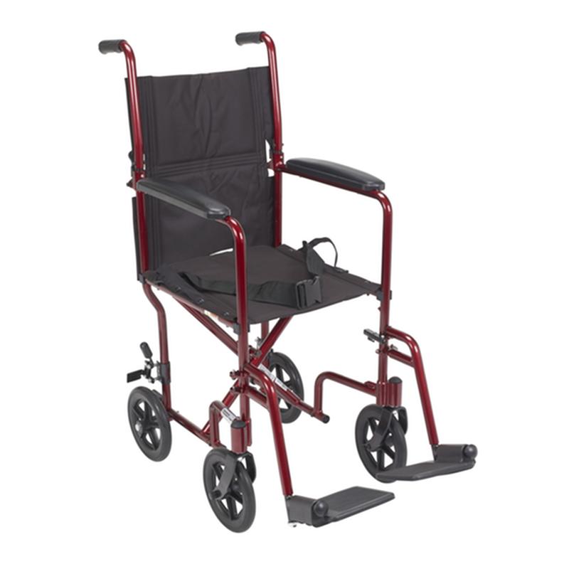 Lightweight Transport Wheelchair, 17" Seat, Red * Drive Medical Item Surcharge Included In Sell Price