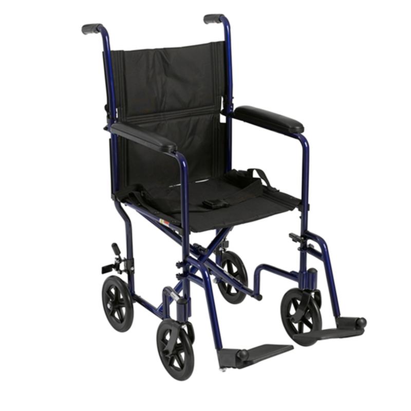 Lightweight Transport Wheelchair, 19" Seat, Blue * Drive Medical Item Surcharge Included In Sell Price