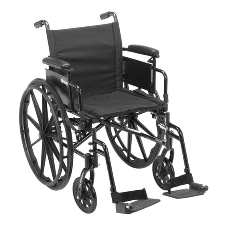 Cruiser X4 Lightweight Dual Axle Wheelchair With Adjustable Detachable Arms, Desk Arms, Swing A * Drive…