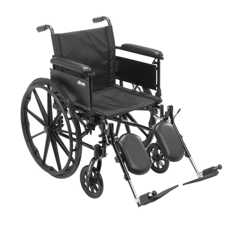 Cruiser X4 Lightweight Dual Axle Wheelchair With Adjustable Detachable Arms, Full Arms, Elevati * Drive…