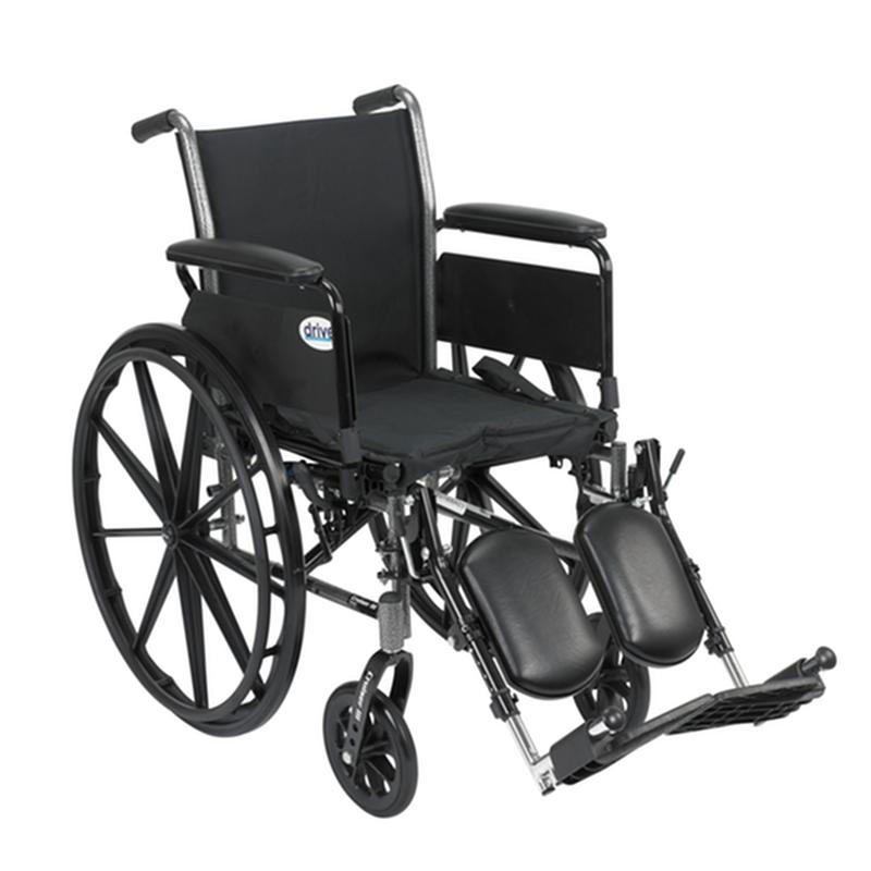Cruiser Iii Light Weight Wheelchair With Flip Back Removable Arms, Full Arms, Elevating Leg Res * Drive…