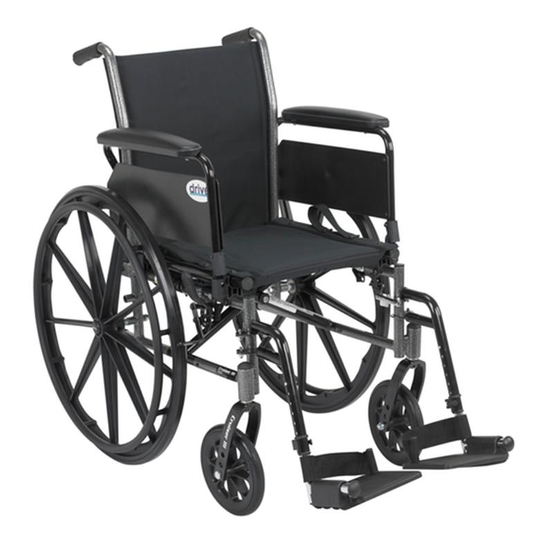 Cruiser Iii Light Weight Wheelchair With Flip Back Removable Arms, Full Arms, Swing Away Footre * Drive…