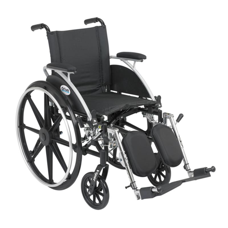 Viper Wheelchair With Flip Back Removable Arms, Desk Arms, Elevating Leg Rests, 12" Seat * Drive…