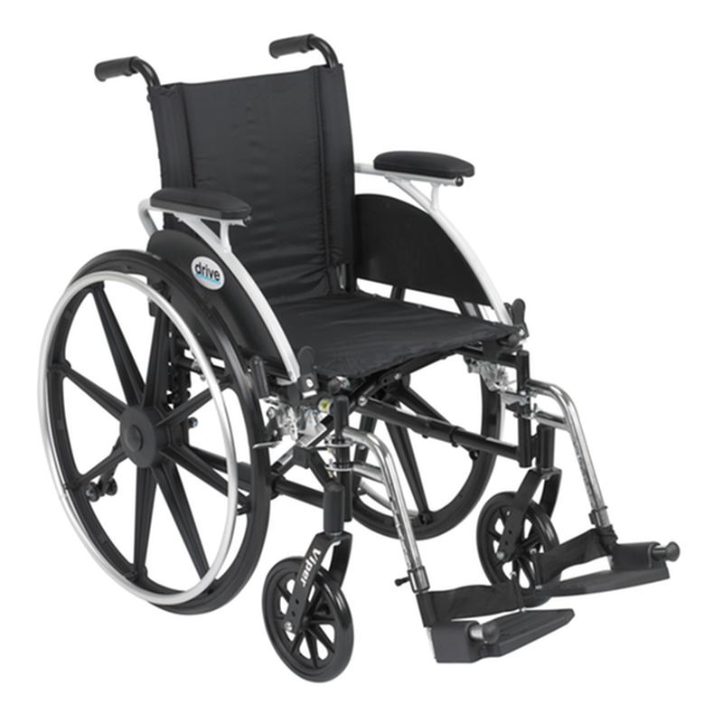 Viper Wheelchair With Flip Back Removable Arms, Desk Arms, Swing Away Footrests, 12" Seat * Drive…