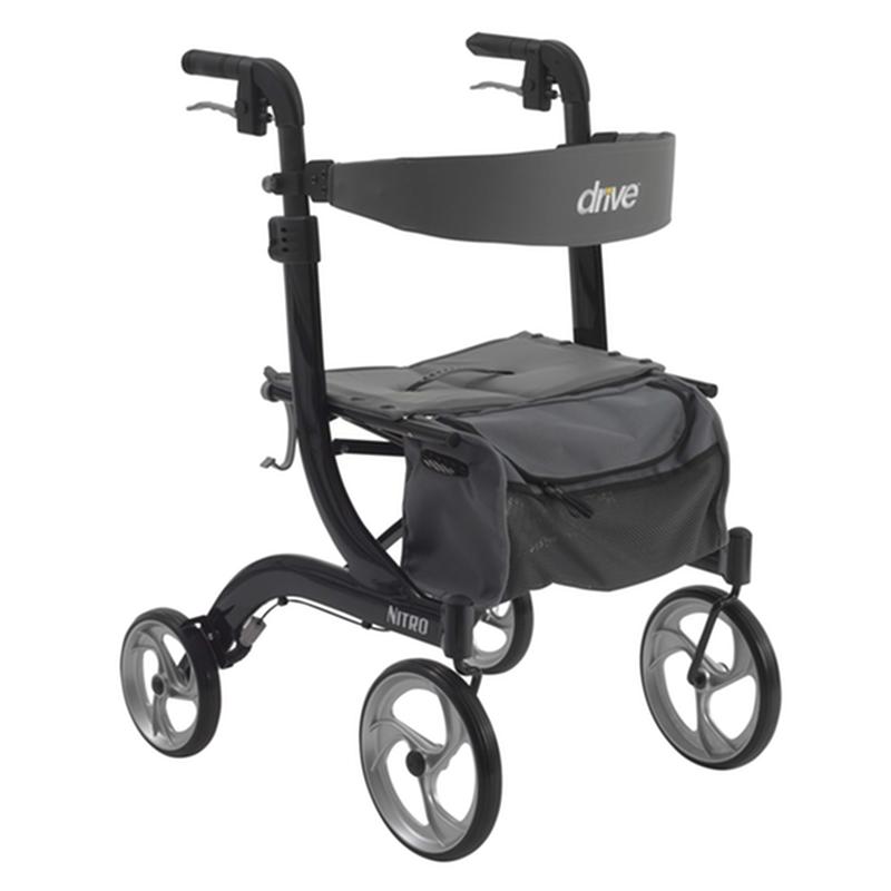 Nitro Euro Style Rollator Rolling Walker, Black * Drive Medical Item Surcharge Included In Sell Price