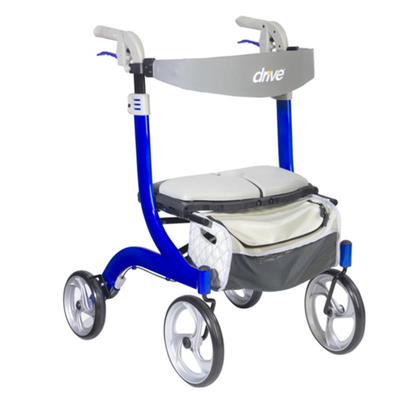 Nitro Dlx Euro Style Rollator Rolling Walker, Sleek Blue * Drive Medical Item Surcharge Included In…