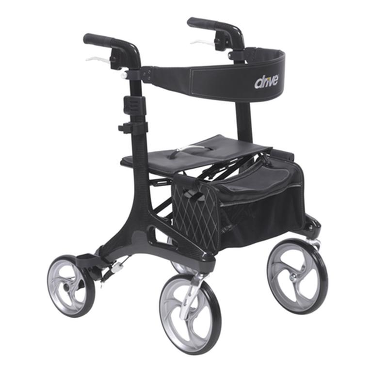 Nitro Elite Cf Carbon Fiber Rollator Rolling Walker, Black * Drive Medical Item Surcharge Included In…