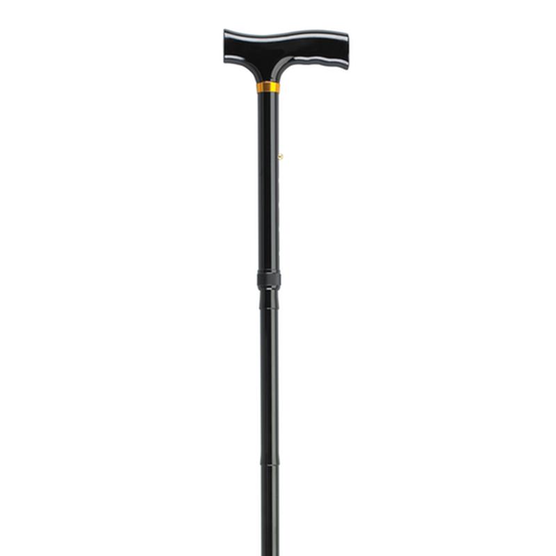 Lightweight Adjustable Folding Cane With T Handle, Black * Drive Medical Item Surcharge Included In…