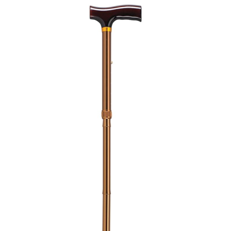 Lightweight Adjustable Folding Cane With T Handle, Bronze * Drive Medical Item Surcharge Included In…