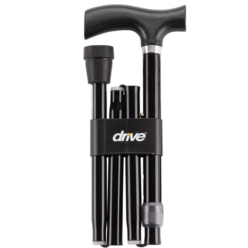 Heavy Duty Folding Cane Lightweight Adjustable With T Handle * Drive Medical Item Surcharge Included In…
