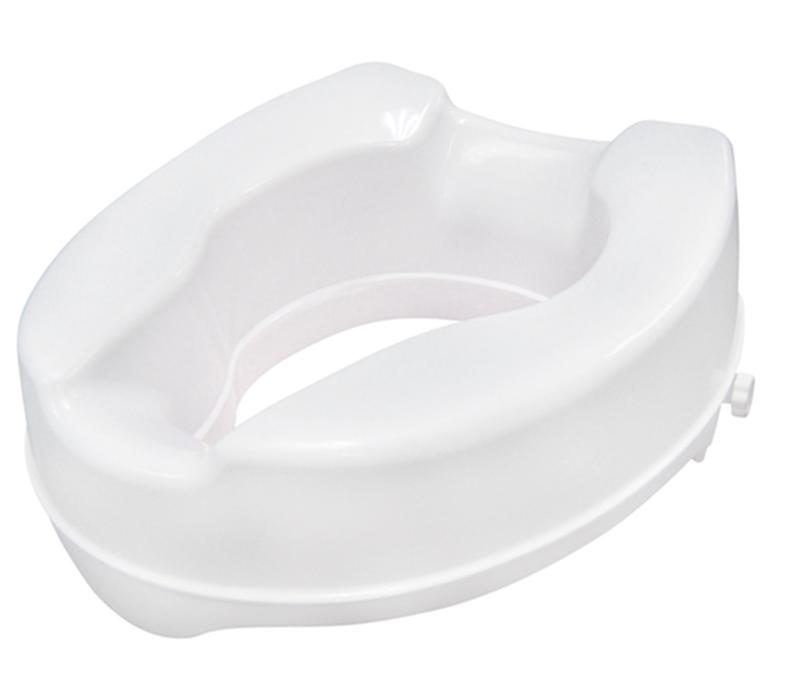 Raised Toilet Seat With Lock, Standard Seat, 4" * Drive Medical Item Surcharge Included In Sell Price