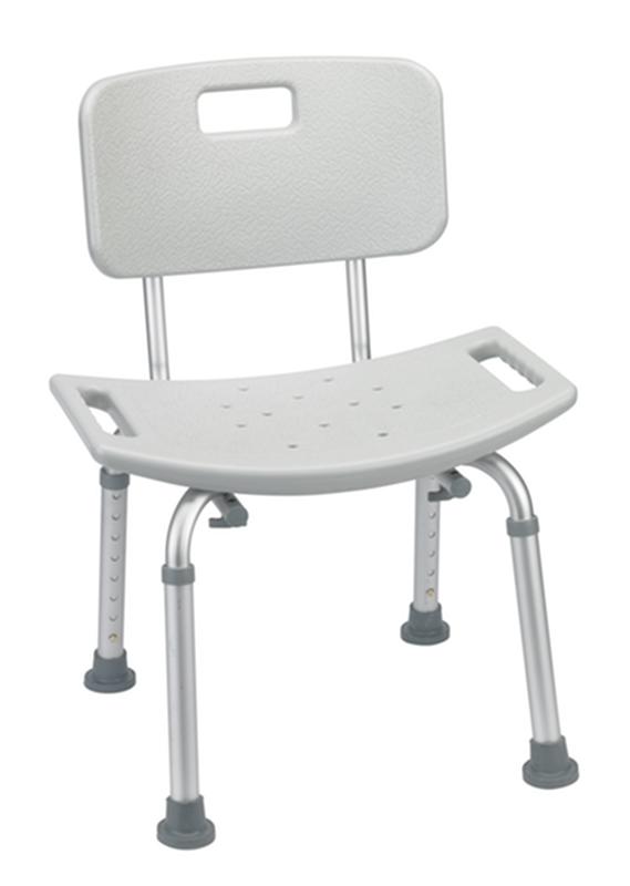 Bathroom Safety Shower Tub Bench Chair With Back, Gray * Drive Medical Item Surcharge Included In Sell…