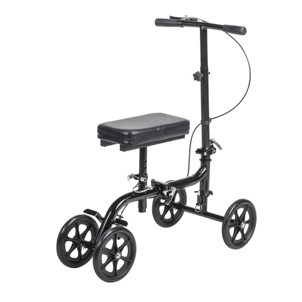 Eco Folding Knee Walker Adjustable Handlebar & Padded Leg Support Universal 8" Wheels (350lbs) * Drive Medical Item…