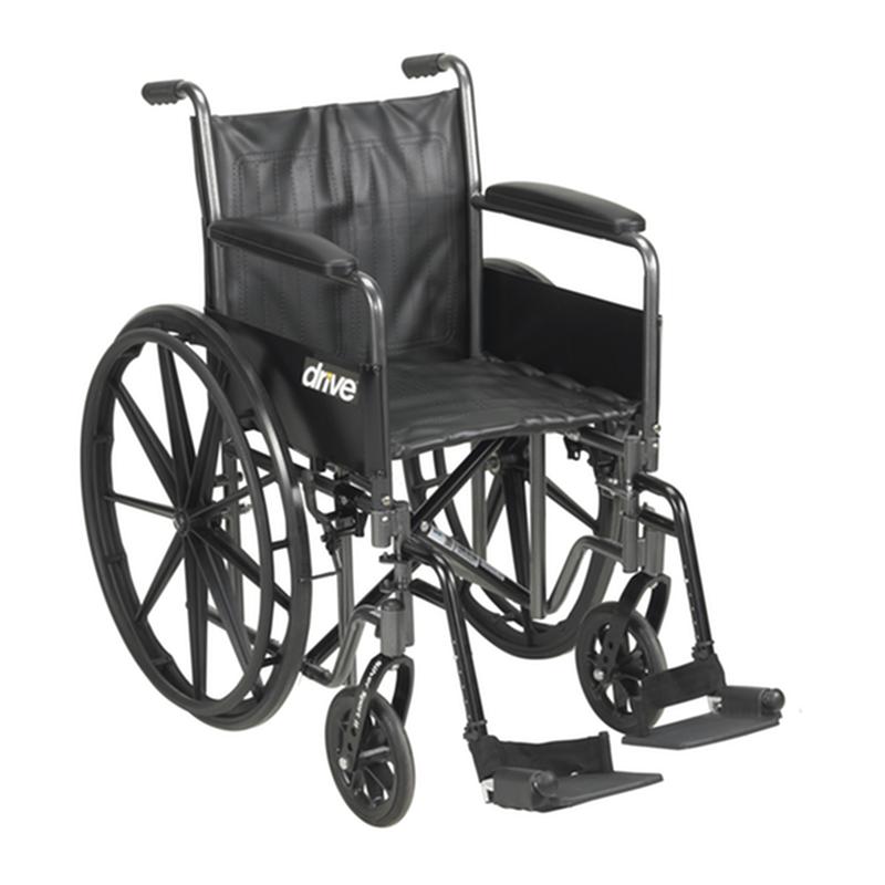 Silver Sport 2 Wheelchair, Detachable Full Arms, Swing Away Footrests, 16" Seat * Drive Medical Item…