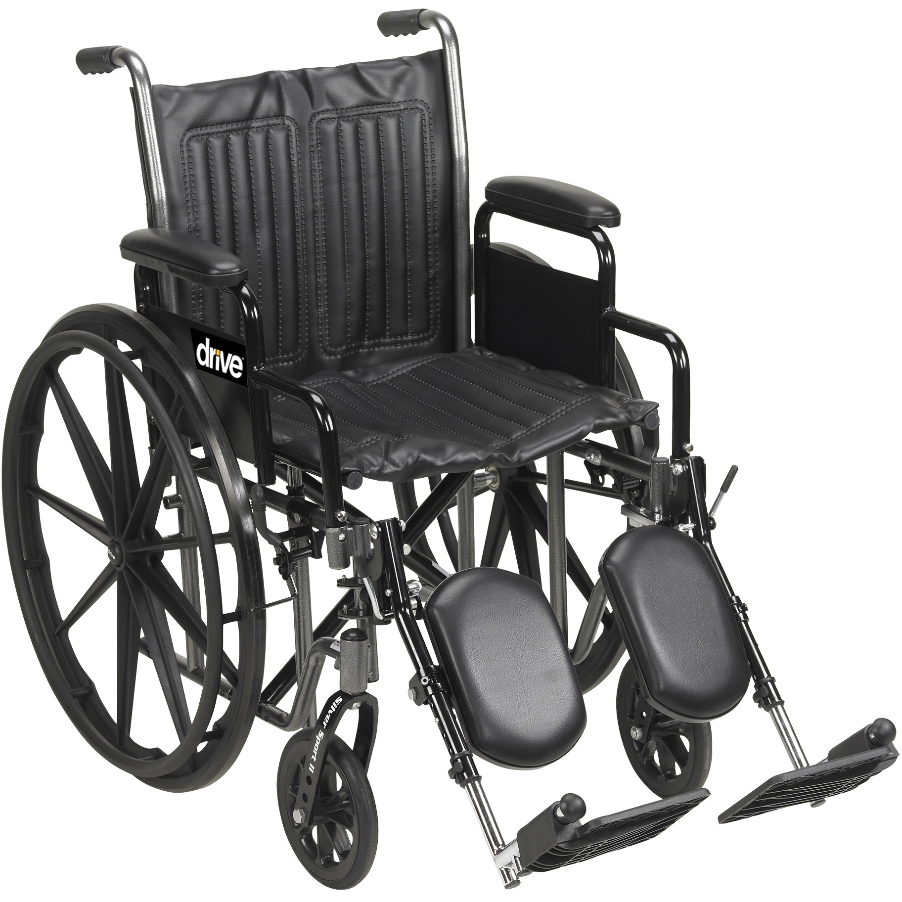 Silver Sport 2 Wheelchair, W/ Detachable Desk Arm, Swing Away Elevating Leg Rests. Heavy Item * Drive…