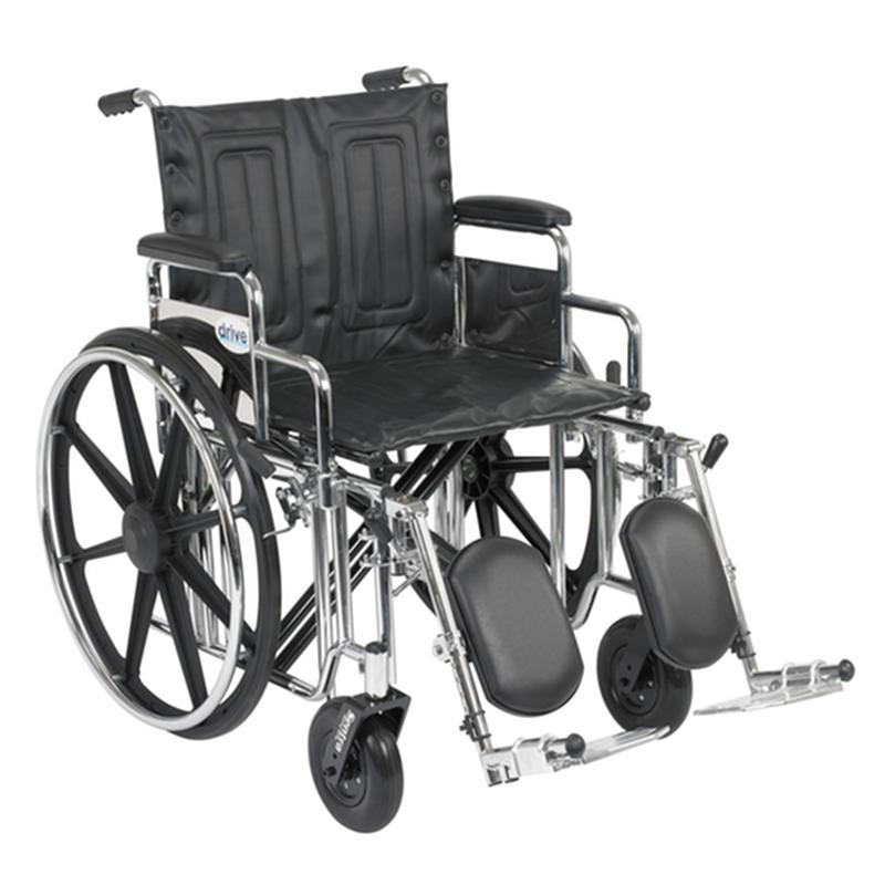 Sentra Extra Heavy Duty Wheelchair, Detachable Desk Arms, Elevating Leg Rests, 20" Seat * Drive Medical…