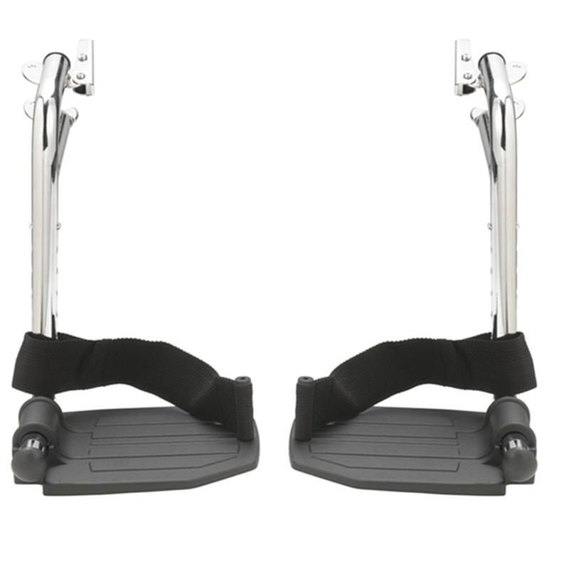 Chrome Swing Away Footrests With Aluminum Footplates * Drive Medical Item Surcharge Included In Sell Price